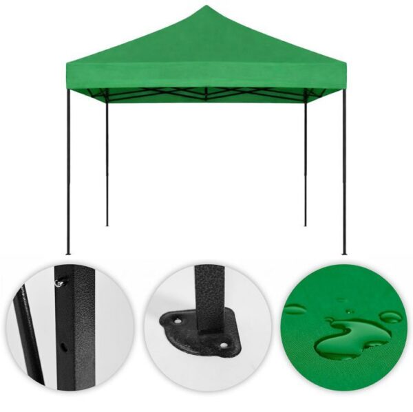 PopUp telk/aiapaviljon 3x3m.Roheline.Tasuta kulleriga koju!
