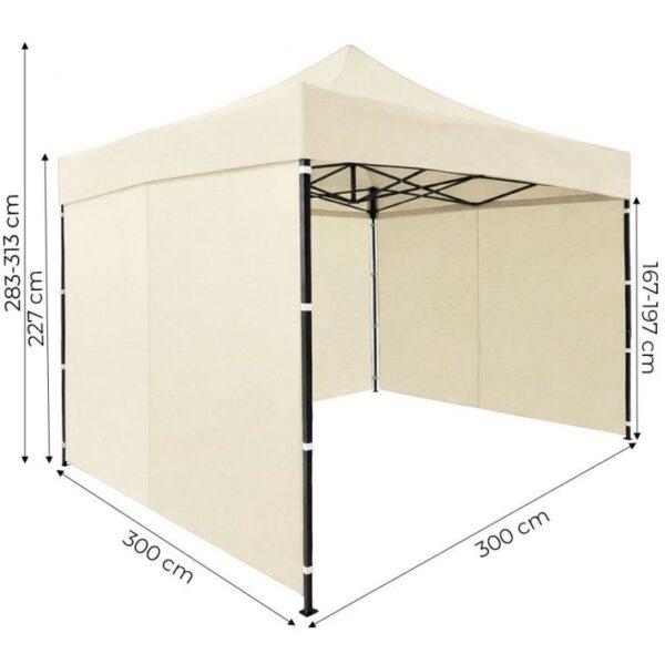 14_max PopUp telk/aiapaviljon 3x3m,+4 seina.Värvivalik.Tasuta kulleriga koju!
