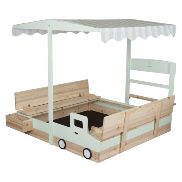 Puidust katusega liivakast lisadega 120x120cm.Tasuta kulleriga koju!