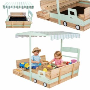 Puidust katusega liivakast lisadega 120x120cm.Tasuta kulleriga koju!