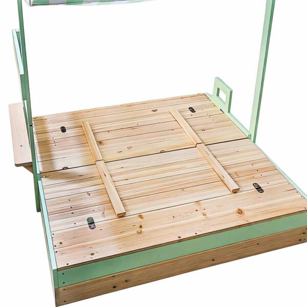 Puidust katusega liivakast lisadega 120x120cm.Tasuta kulleriga koju!