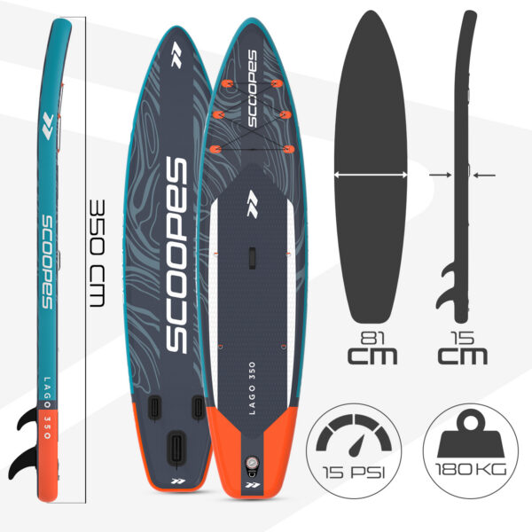 SUP laud ”Grey “+lisavarustus,350cm.ja kuni 180kg! Tasuta kulleriga koju!