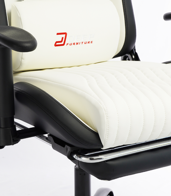 69d64a2aac95869aba659748_FOTEL GAMINGOWY BIAŁY Z PODNÓŻKIEM 4 Mänguritool.Valge.Tasuta kulleriga koju