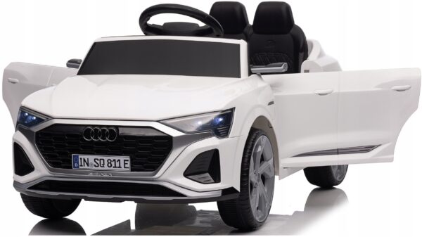 AUDI-SQ8-4x4-auto-na-akumulator-skora-pilot-miekkie-kola-eva-samochod-12V-HZB-088SQ8 (1) Elektriauto Audi "SQ 8",4x45W,lisadega,nahksisu,pehmed rattad.Valge,must,punane.Tasuta kulleriga koju!