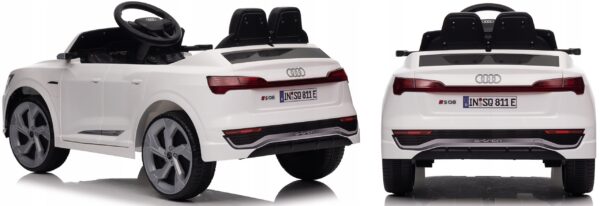 AUDI-SQ8-4x4-auto-na-akumulator-skora-pilot-miekkie-kola-eva-samochod-12V-HZB-088SQ8 Elektriauto Audi "SQ 8",4x45W,lisadega,nahksisu,pehmed rattad.Valge,must,punane.Tasuta kulleriga koju!