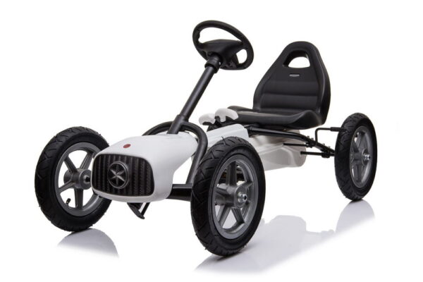 Gokart-na-pedala-1903 (1) Suur gokart kuni 50 kg pedaalide, täispuhutavate rataste ja käsipiduriga.Tasuta kulleriga koju!