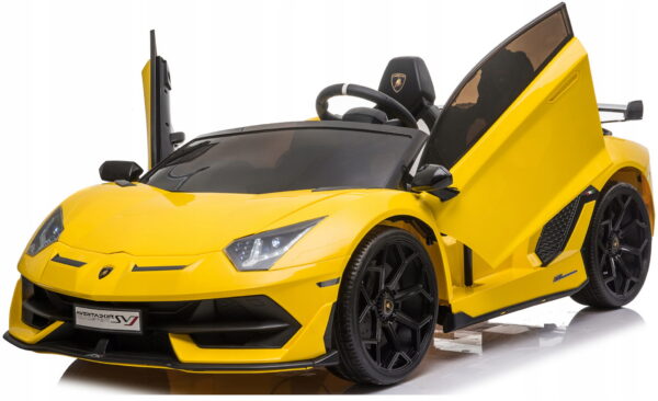 Lamborghini-SVJ-2-osobowy-na-akumulator-funkcja-drift-pilot-mp3-24V-400wat-SX2028 Elektriline Lamborghini SVJ, 2-kohaline, 2x200W,trifimisfunktsiooniga,nahkpolster.Värvivalik!Tasuta kulleriga koju!