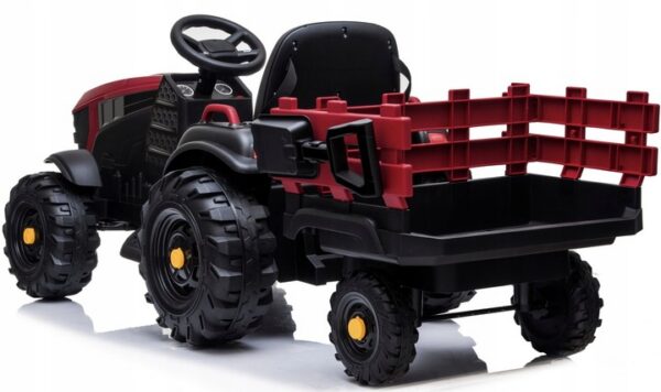 Elektriline traktor haagisega,2x45W,pehmed rattad, muusika,Led,pult.Roheline ja punane.Tasuta kulleriga koju!