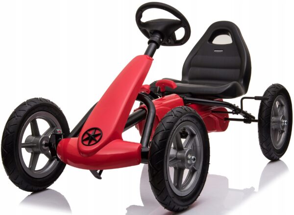 Wielki-Gokart-do-50kg-na-pedaly-pompowane-kola-jezdzik-hamulec-reczny-1904 (2) Suur gokart kuni 50 kg pedaalide, täispuhutavate rataste ja käsipiduriga.Tasuta kulleriga koju!