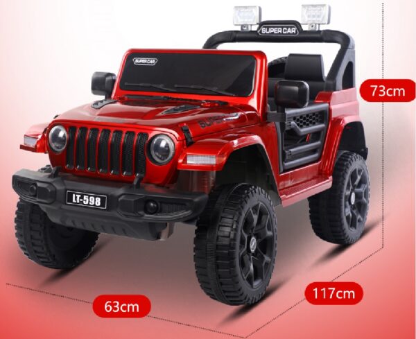 Laste elektriauto Beach Surf Jeep ,4x4,pehmed rattad.Hall ja punane.Tasuta kulleriga koju!