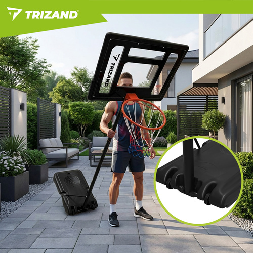 Korvpallilaud alusega ,82x59cm,rõngas 38cm ja rõnga reguleeritav kõrgus 150-210cm!