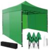 roh. PopUp telk/aiapaviljon 3x3m,+4 seina.Roheline ja sinine.