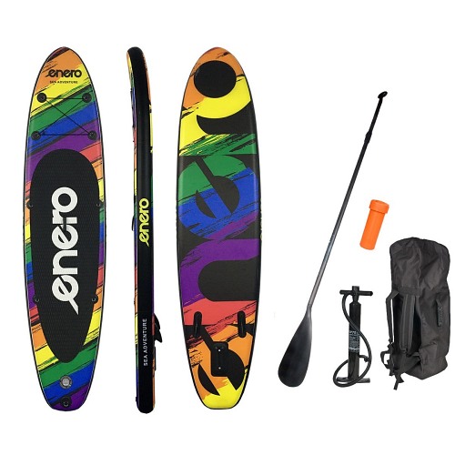 SUP laud "ENERO RAINBOW"+lisavarustus,320x76x15cm.ja kuni 145kg! Tasuta kulleriga koju!