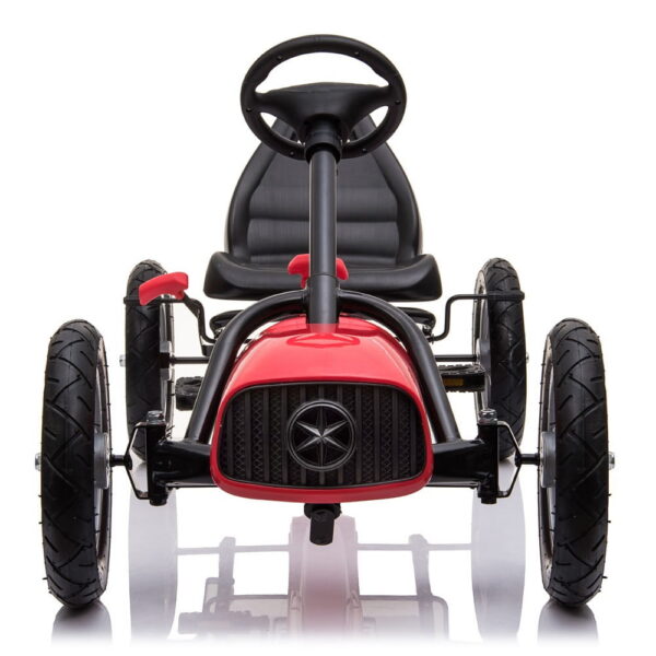 Suur gokart kuni 50 kg pedaalide, täispumbatavate ratastega  ja käsipiduriga.Must ja valge.Tasuta kulleriga koju!
