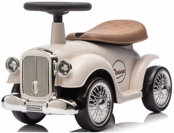 Retrostiilis tõukeauto beez ,pehmed rattad.SOODUSMÜÜK!
