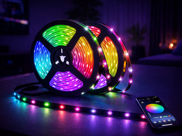 LED RIBA  RGB 5m., Bluetooth- heliaktiveerimise režiim.