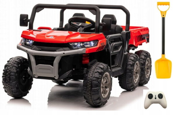 Dwuosobowy-farmer-truck-na-6-kolach-24v-4x4-300wat-XMX623B Kahekohaline põllumehe veoauto 6 rattal 24v 4x4 puldiga EVA nahast 300w.Tasuta kulleriga koju!