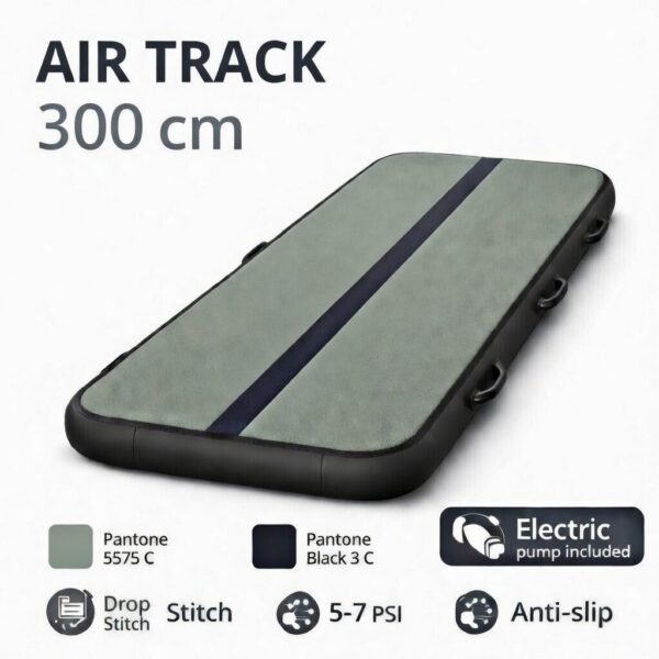 air roh Airtrack 3m,Akrobaatikarada-treeningmatt,täispuhutav.Roheline.Tasuta kulleriga koju!