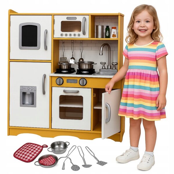 Puidust laste mänguköök XXL + helid+valgustus+ lisavarustus.Tasuta kulleriga koju! (kopeeri)