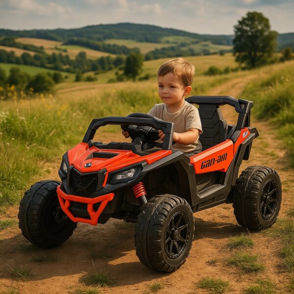 Elektriline Buggy Can-Am Maverick ,24V,4x4,800W.valge,punane ja kuldne . Tasuta kulleriga koju!