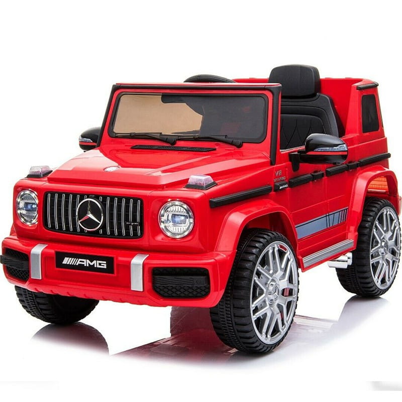 Laste VIP elektriauto MB G63, punane  ,4x45W,nahkiste,pehmed eva rattad.Tasuta kulleriga koju!