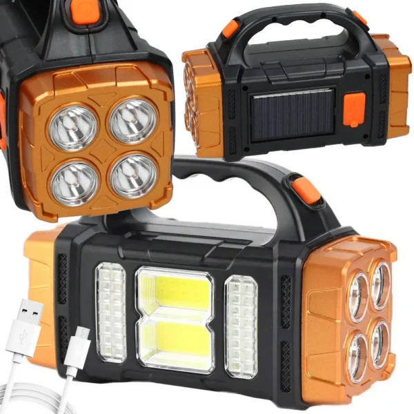 Multifunktsionaalne päikesepatareiga LED lamp.