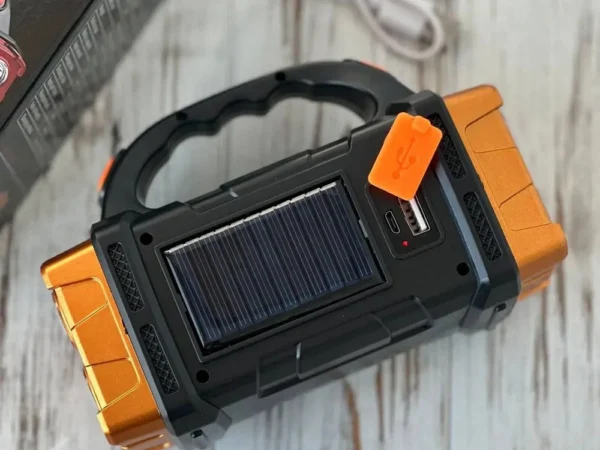 Multifunktsionaalne päikesepatareiga LED lamp.