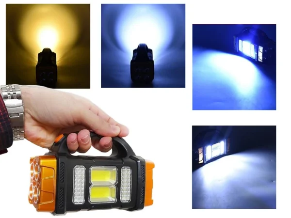 Multifunktsionaalne päikesepatareiga LED lamp.