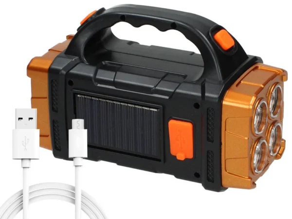 Multifunktsionaalne päikesepatareiga LED lamp.
